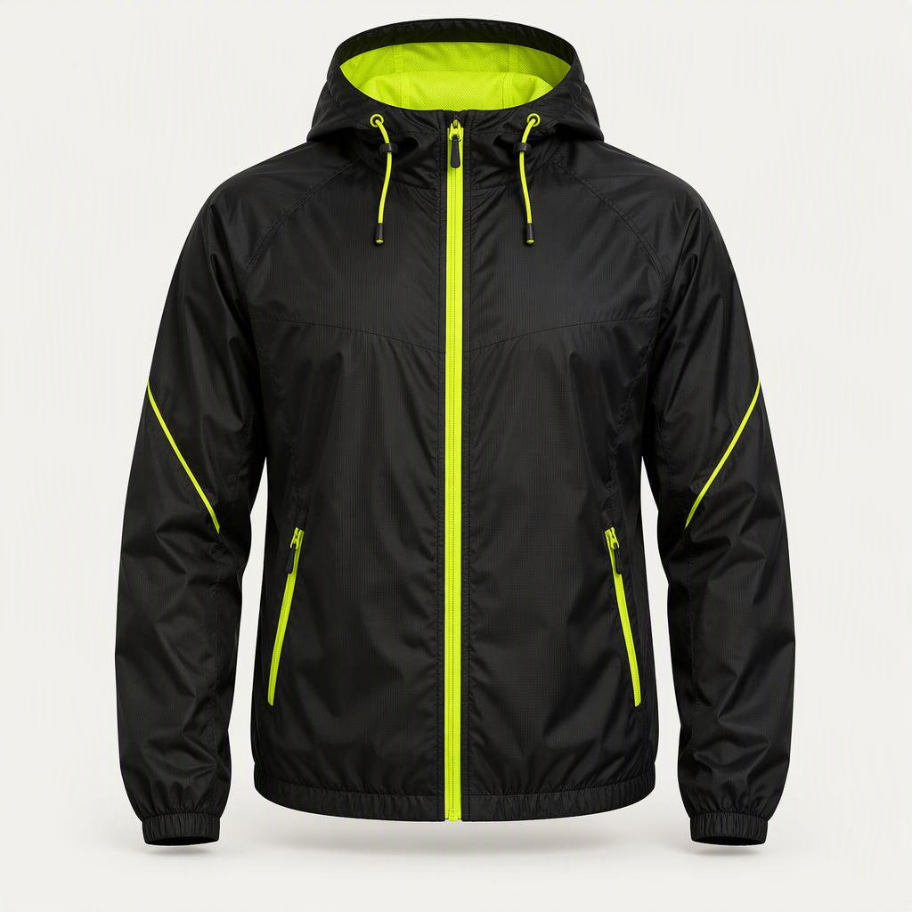 Windbreaker Packable „Volt Black“