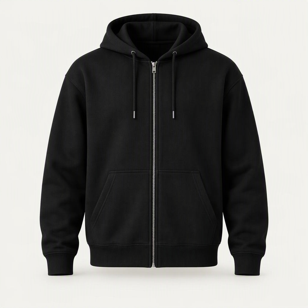 Zip Hoodie „Triple Black“