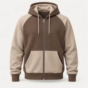 Zip Hoodie „Mocha Latte“