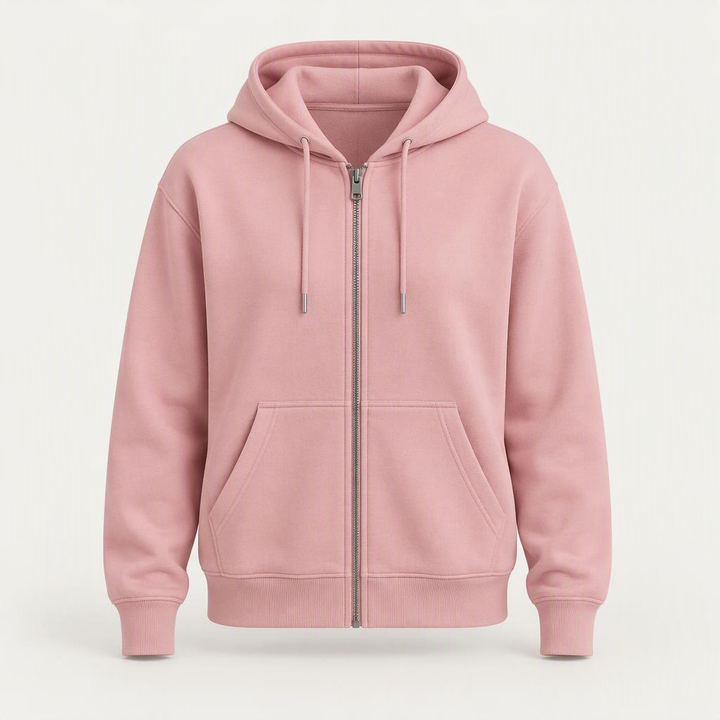 Zip Hoodie „Rose Quartz“