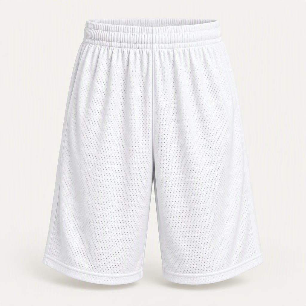 Basketball Short Mesh „Triple White“