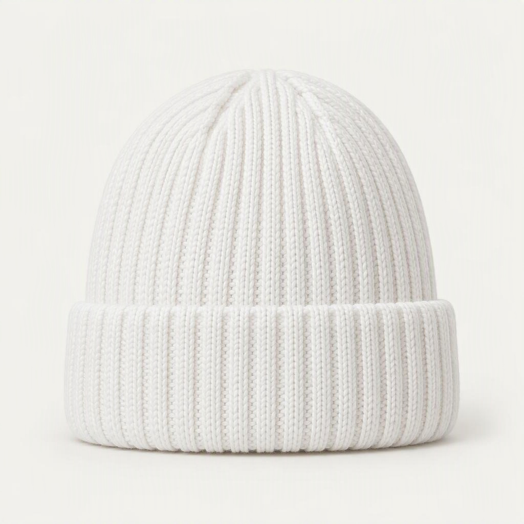 Beanie Rib „Triple White“