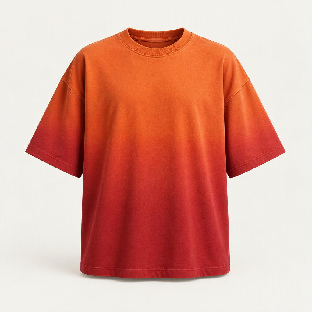 Boxy Tee „Sunset Ember“