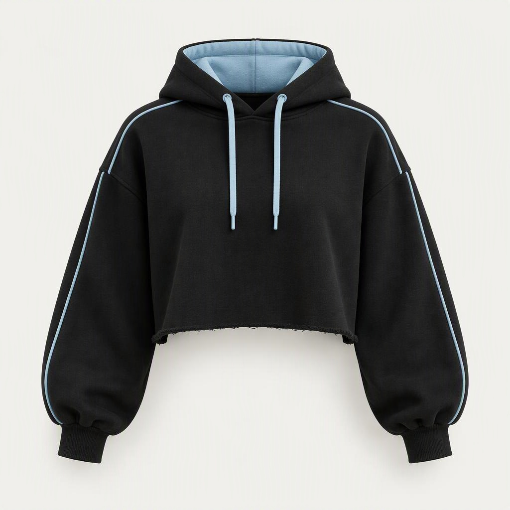 Cropped Hoodie „Polar Night“