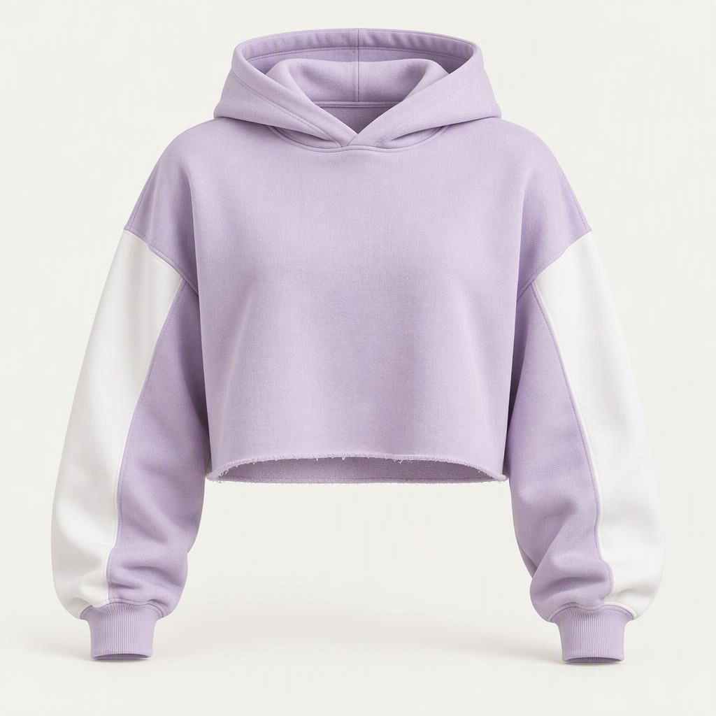 Cropped Hoodie „Lilac Mist“