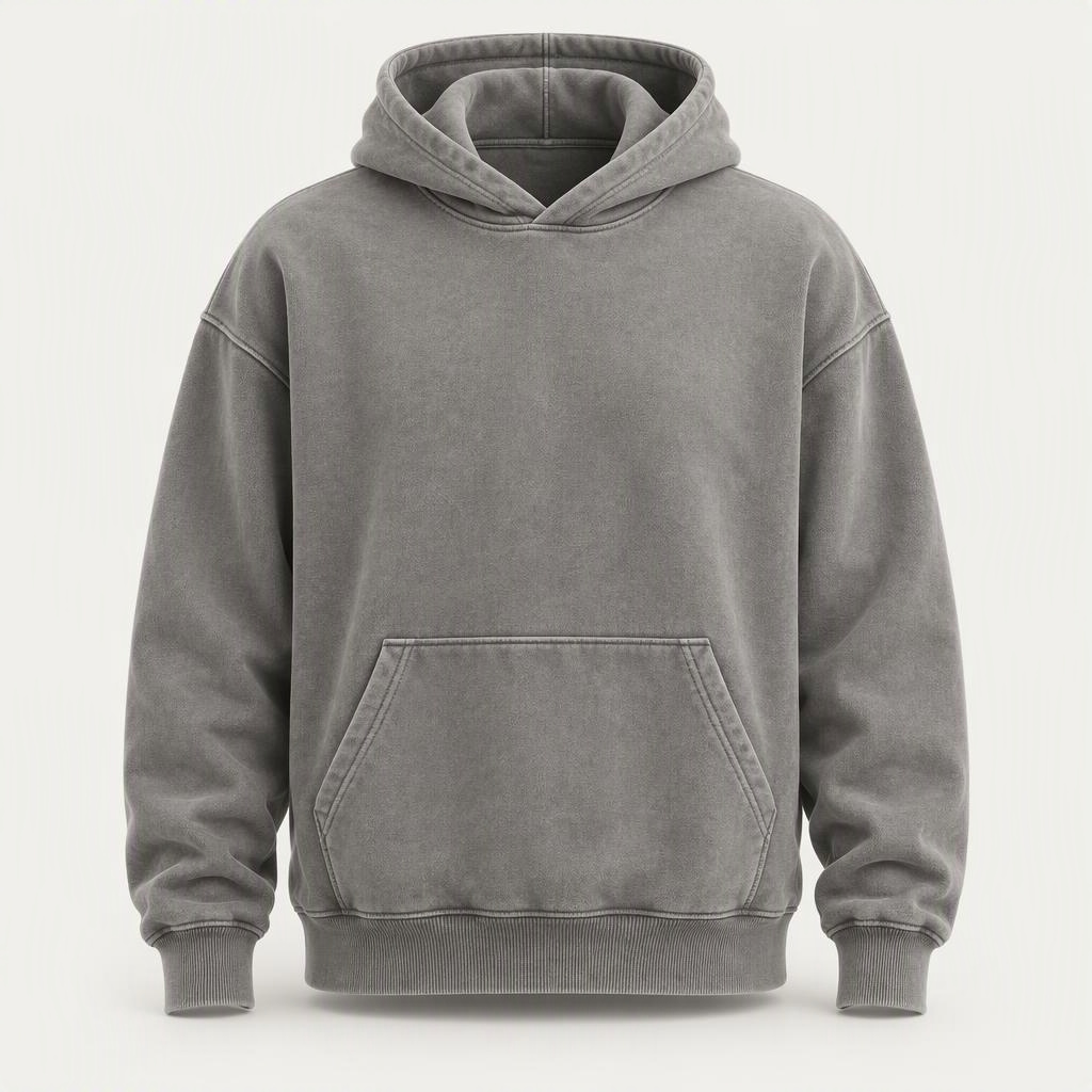 Garment Dyed Hoodie „Pebble Grey“