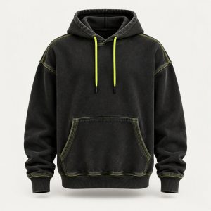 Garment Dyed Hoodie „Volt Black“