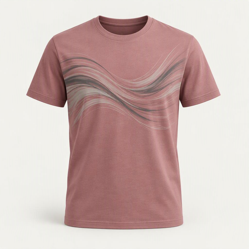 Graphic Motion Tee „Smoke Rose“