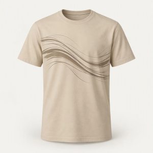 Graphic Motion Tee „Sand Dune“