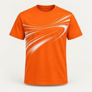 Graphic Motion Tee „Signal Orange“
