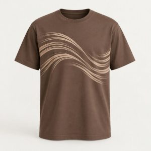 Graphic Motion Tee „Mocha Latte“