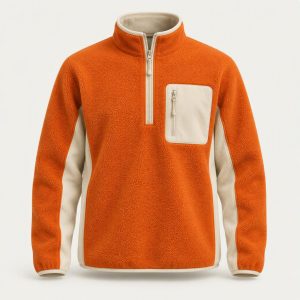 Half-Zip Fleece „Tangerine Dream“