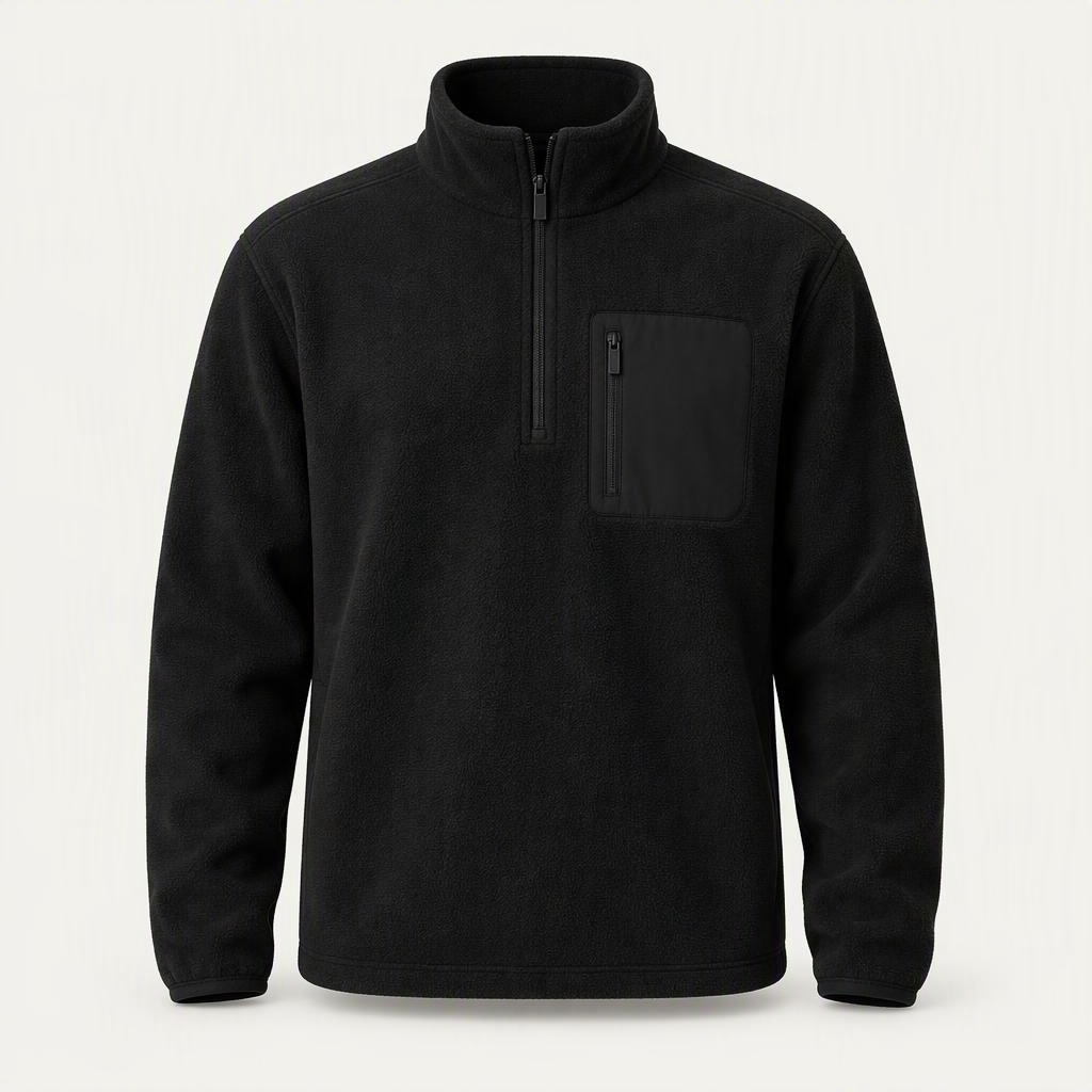 Half-Zip Fleece „Triple Black“