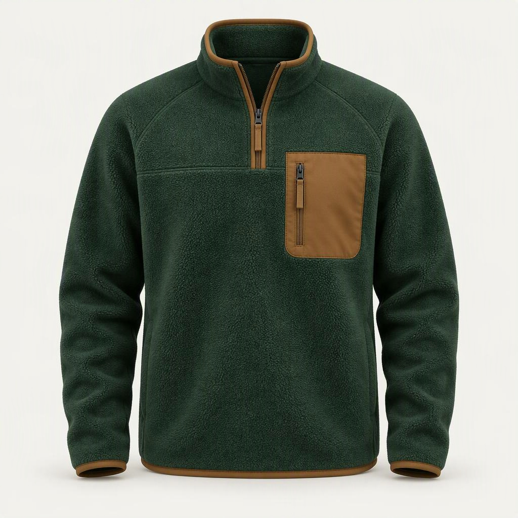 Half-Zip Fleece „Forest Gum“