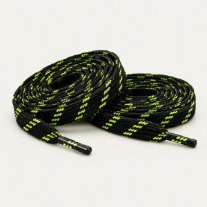Schnürsenkel flach „Volt Black“