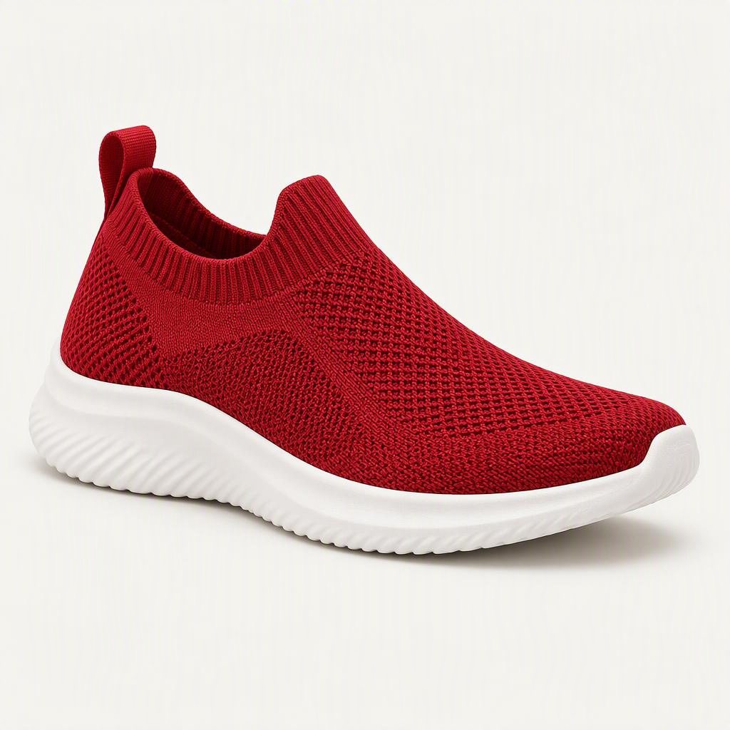 Laceless Knit Slip „Cherry Red“