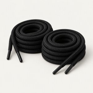 Schnürsenkel rund „Triple Black“
