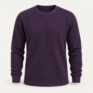 Longsleeve Waffle „Ink Purple“