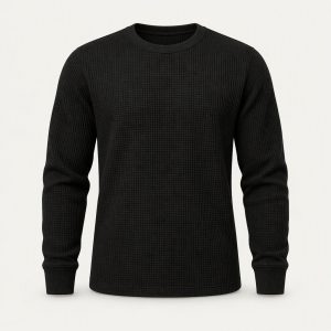 Longsleeve Waffle „Triple Black“
