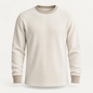 Longsleeve Waffle „Bone Sand“