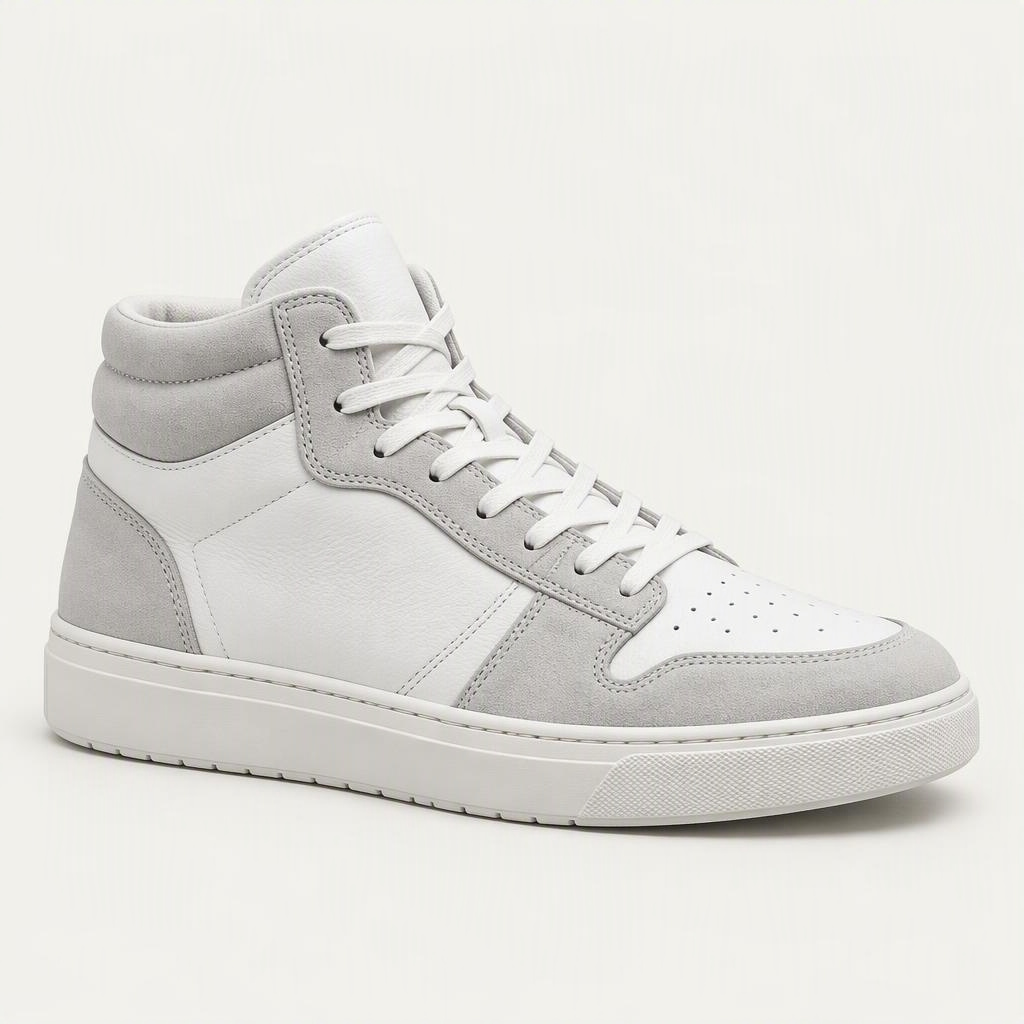 Mono Leather Mid „Glacier White“