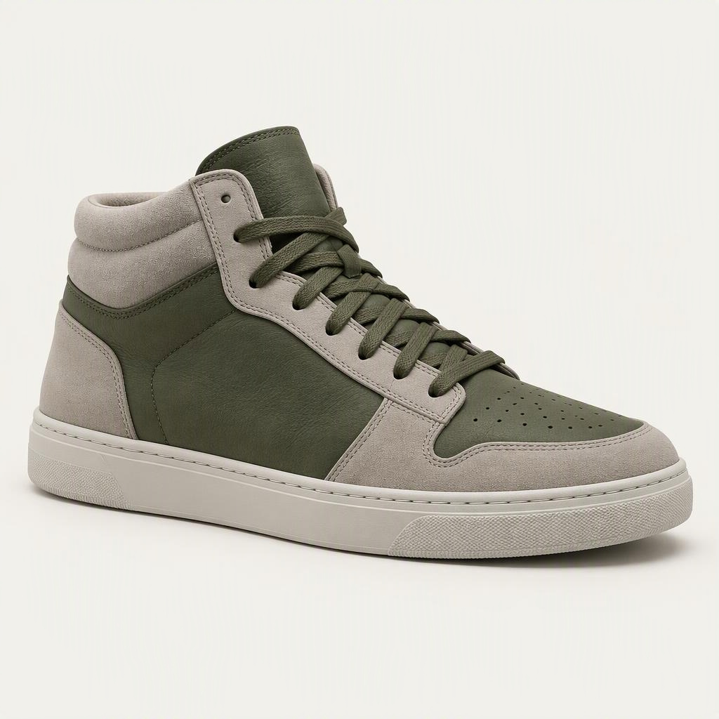 Mono Leather Mid „Moss Stone“