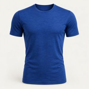 Merino Tee „Cobalt Rush“
