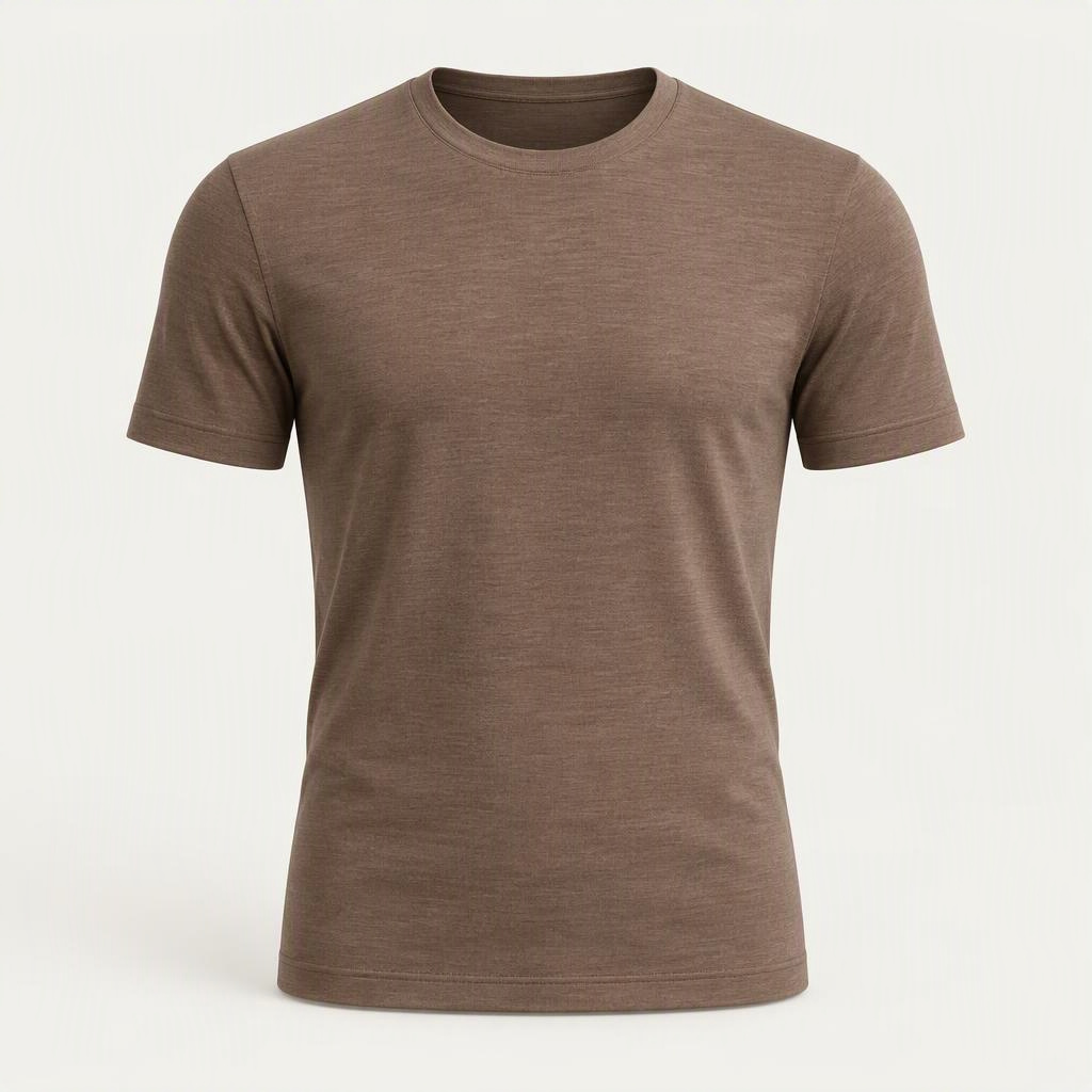Merino Tee „Mocha Latte“