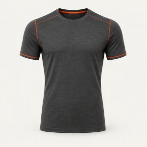 Merino Tee „Graphite Neon“