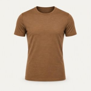 Merino Tee „Caramel“