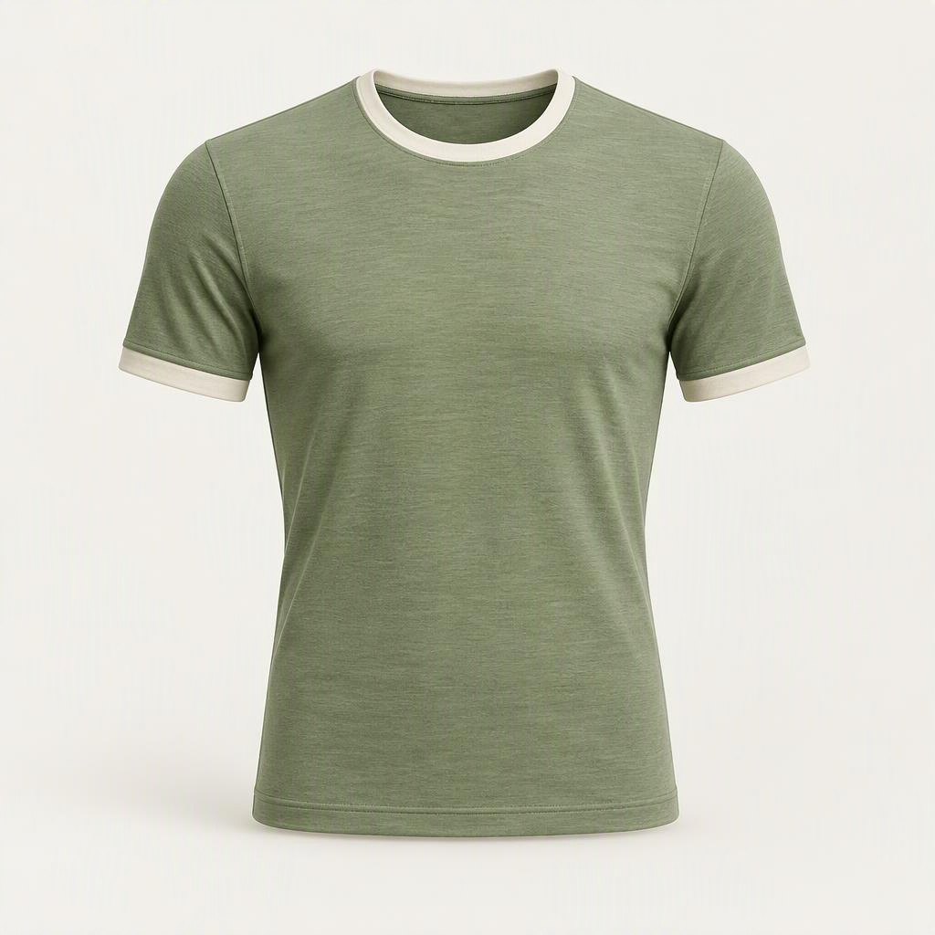 Merino Tee „Matcha“