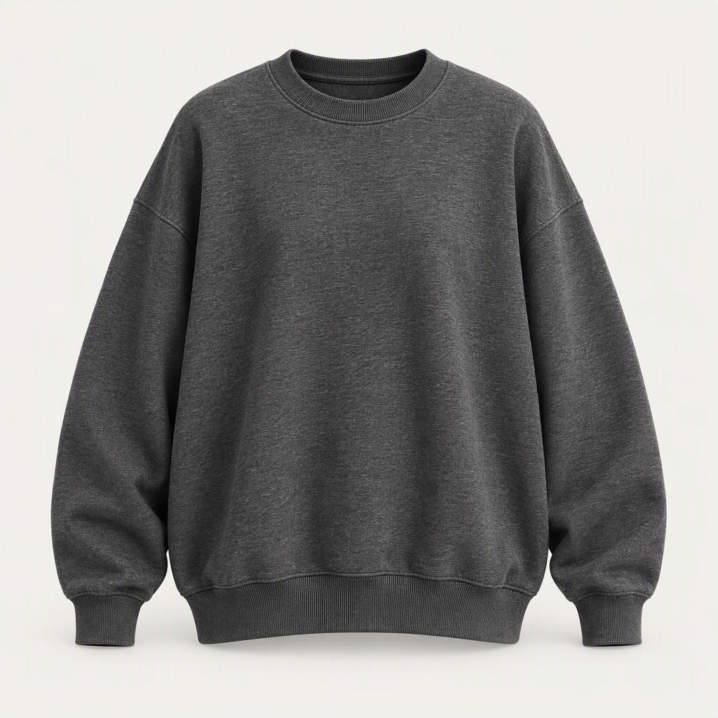 Oversized Crewneck „Charcoal Heather“