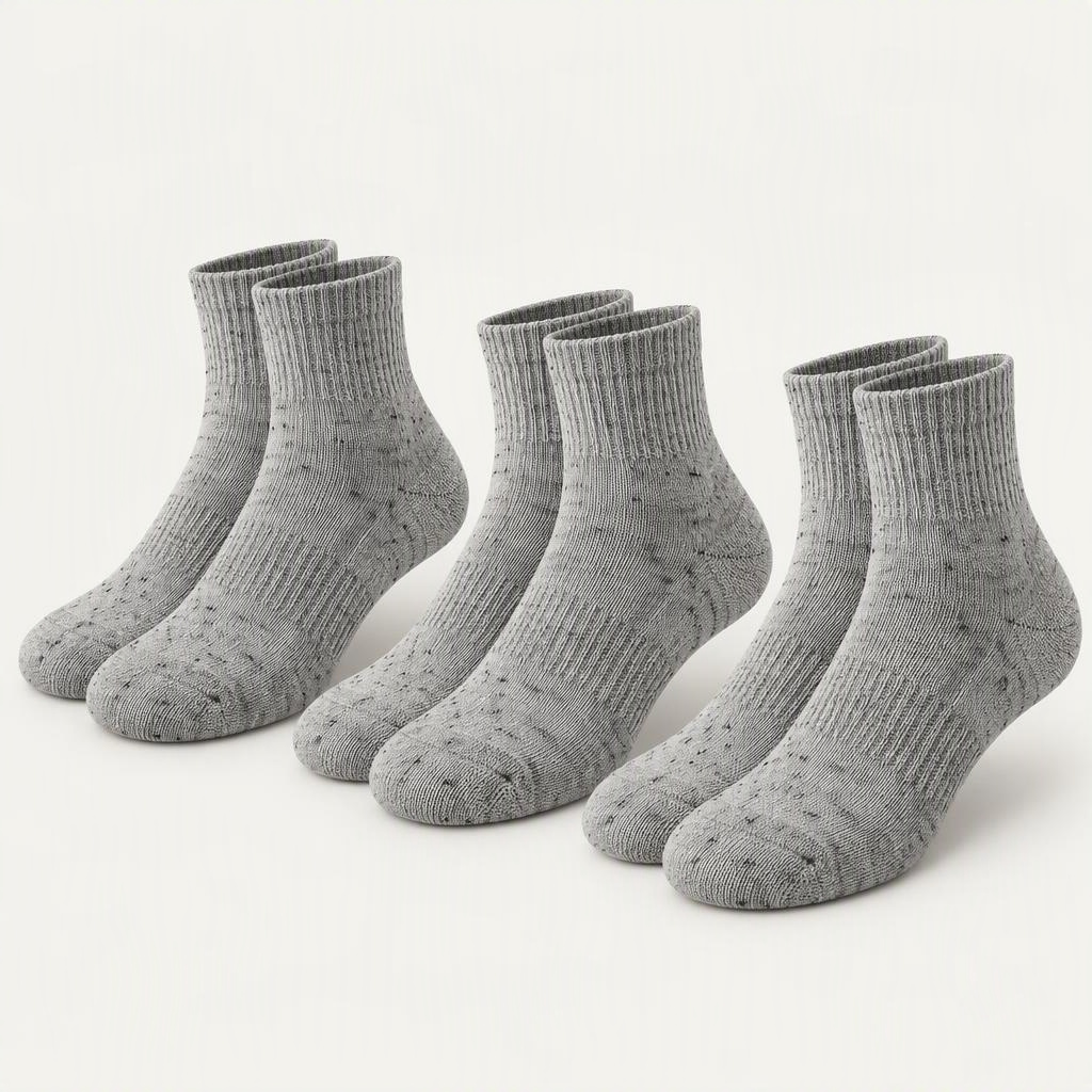 Quarter Socks 3er-Pack „Cement“