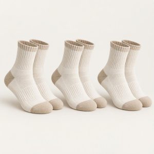 Quarter Socks 3er-Pack „Bone Sand“