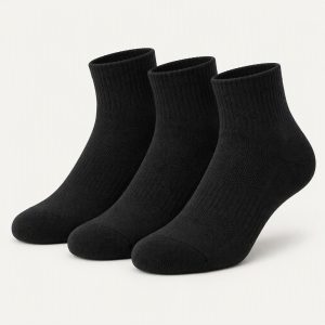 Quarter Socks 3er-Pack „Triple Black“