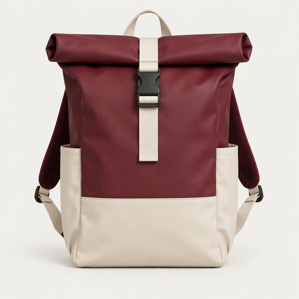 Roll-Top 28 L „Burgundy Cream“