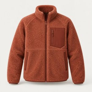 Sherpa Fleece Jacket „Terracotta“