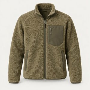Sherpa Fleece Jacket „Khaki Field“