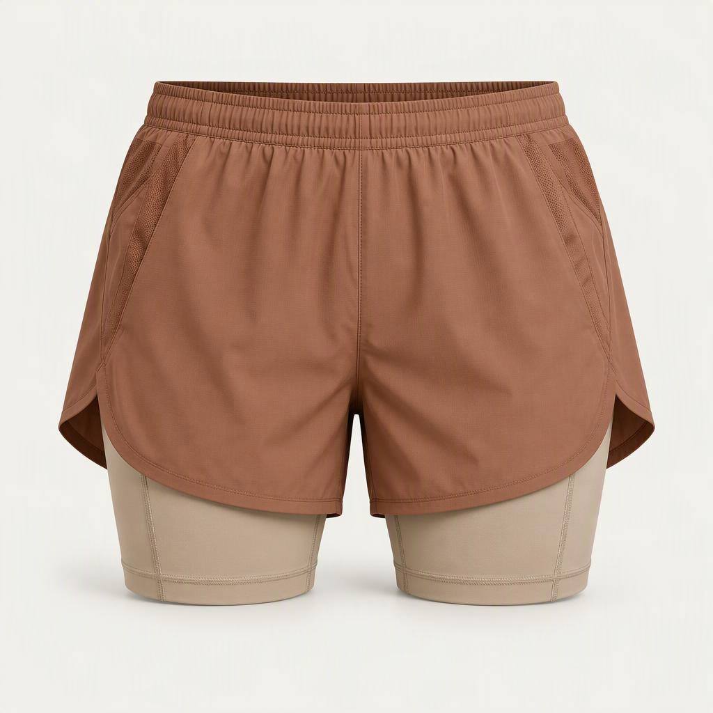 2-in-1 Short „Desert Clay“