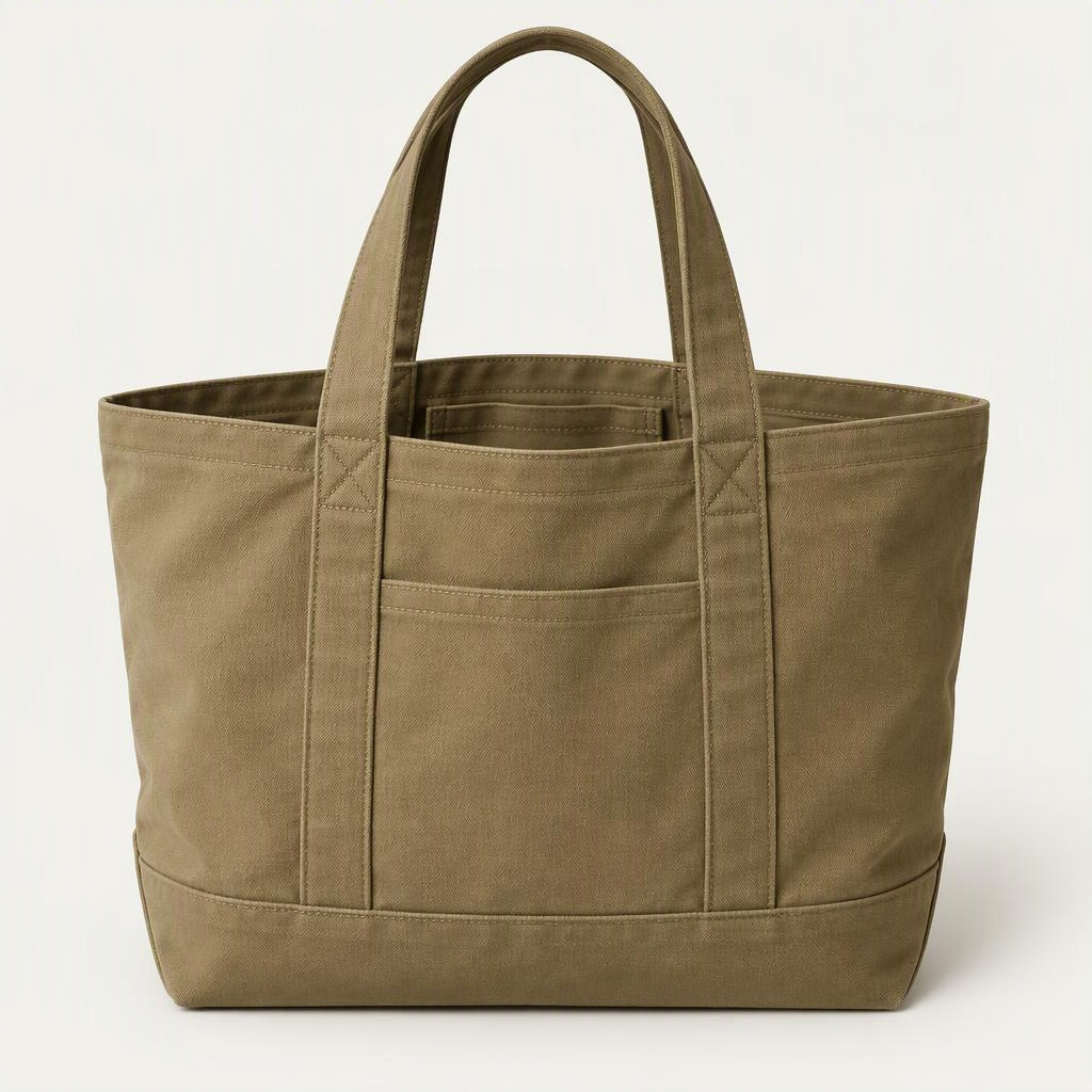 Tote Canvas „Khaki Field“