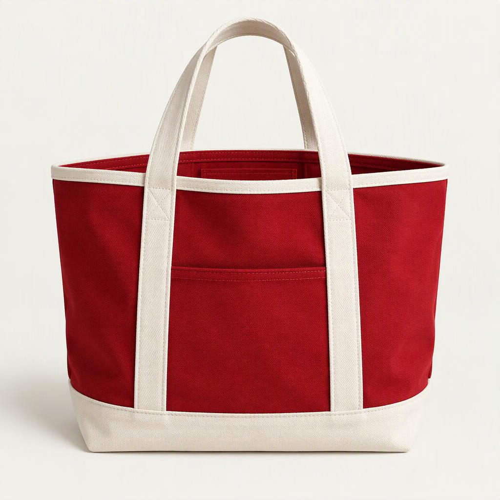 Tote Canvas „Cherry Red“