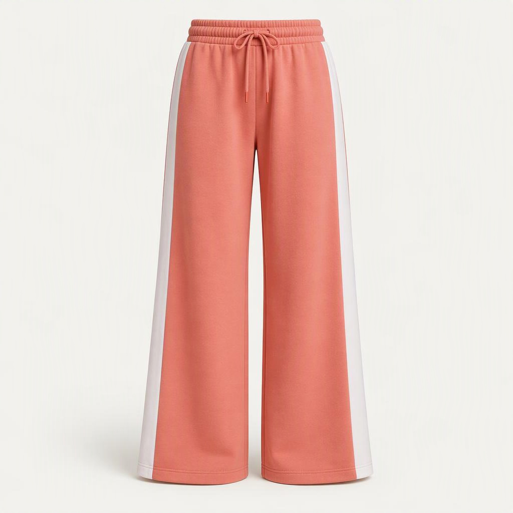 Wide Leg Sweatpant „Coral Pop“