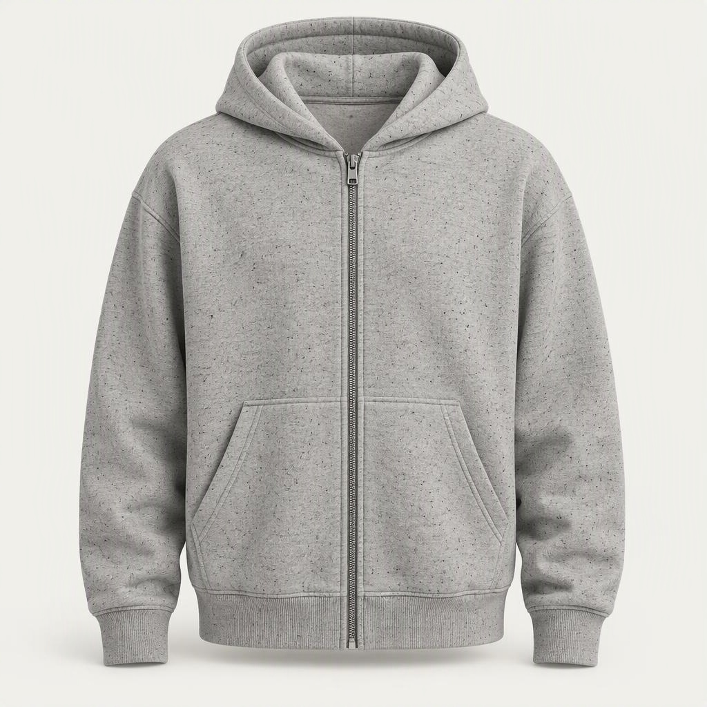 Zip Hoodie „Cement“