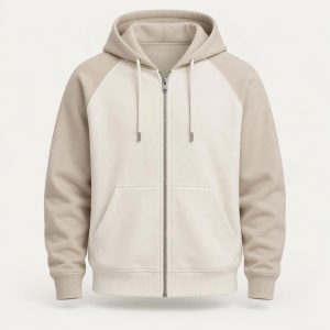 Zip Hoodie „Bone Sand“