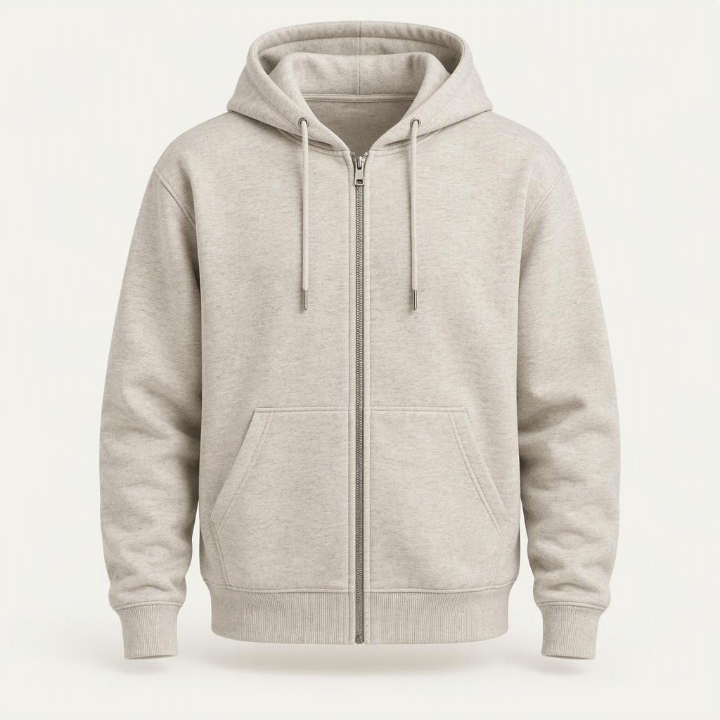 Zip Hoodie „Oatmeal“