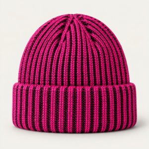 Beanie Rib „Electric Pink“