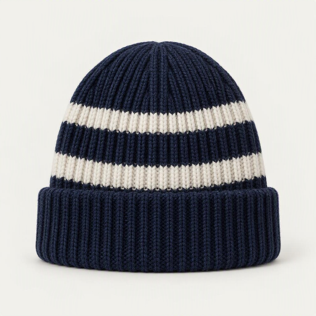 Beanie Rib „Navy Chalk“