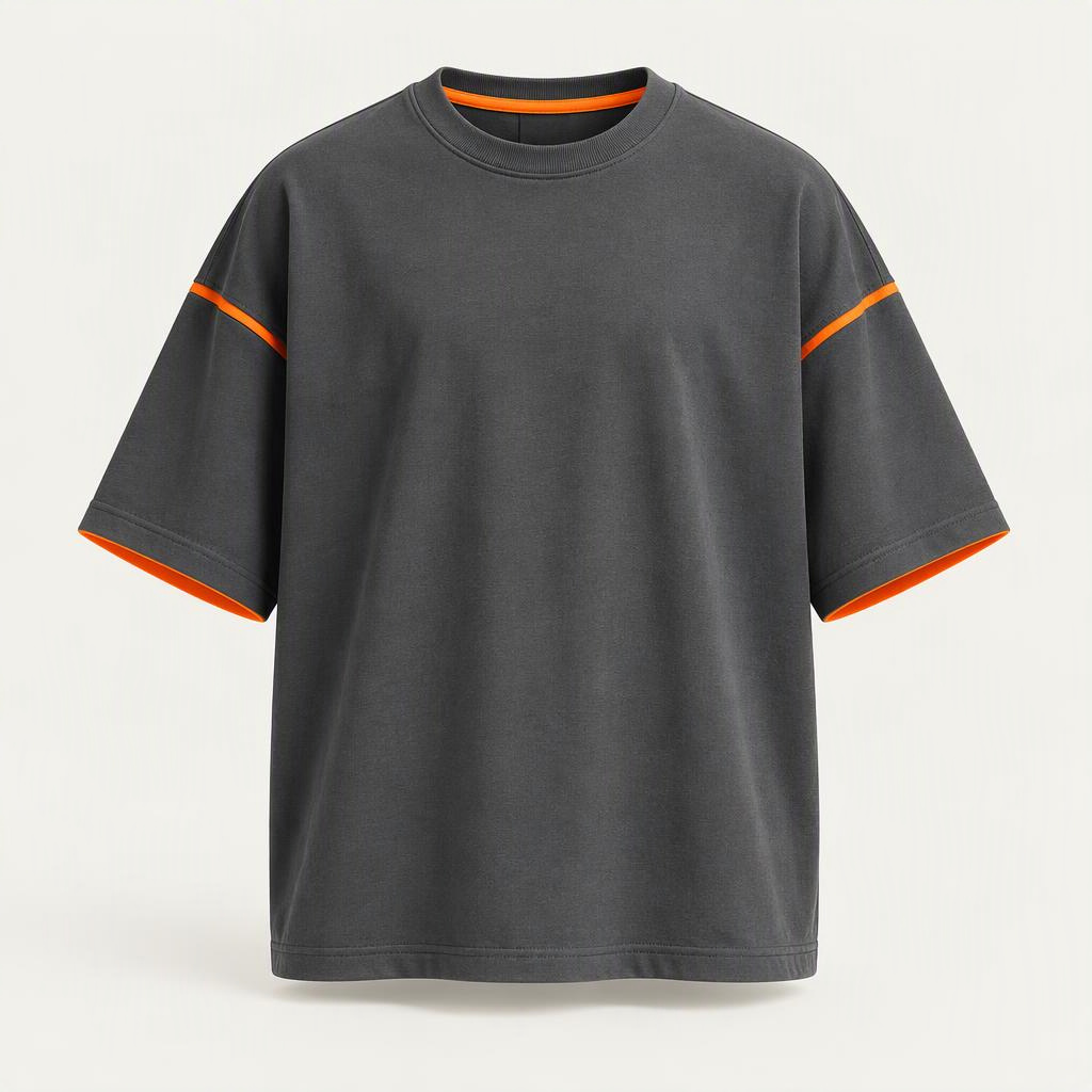 Boxy Tee „Graphite Neon“