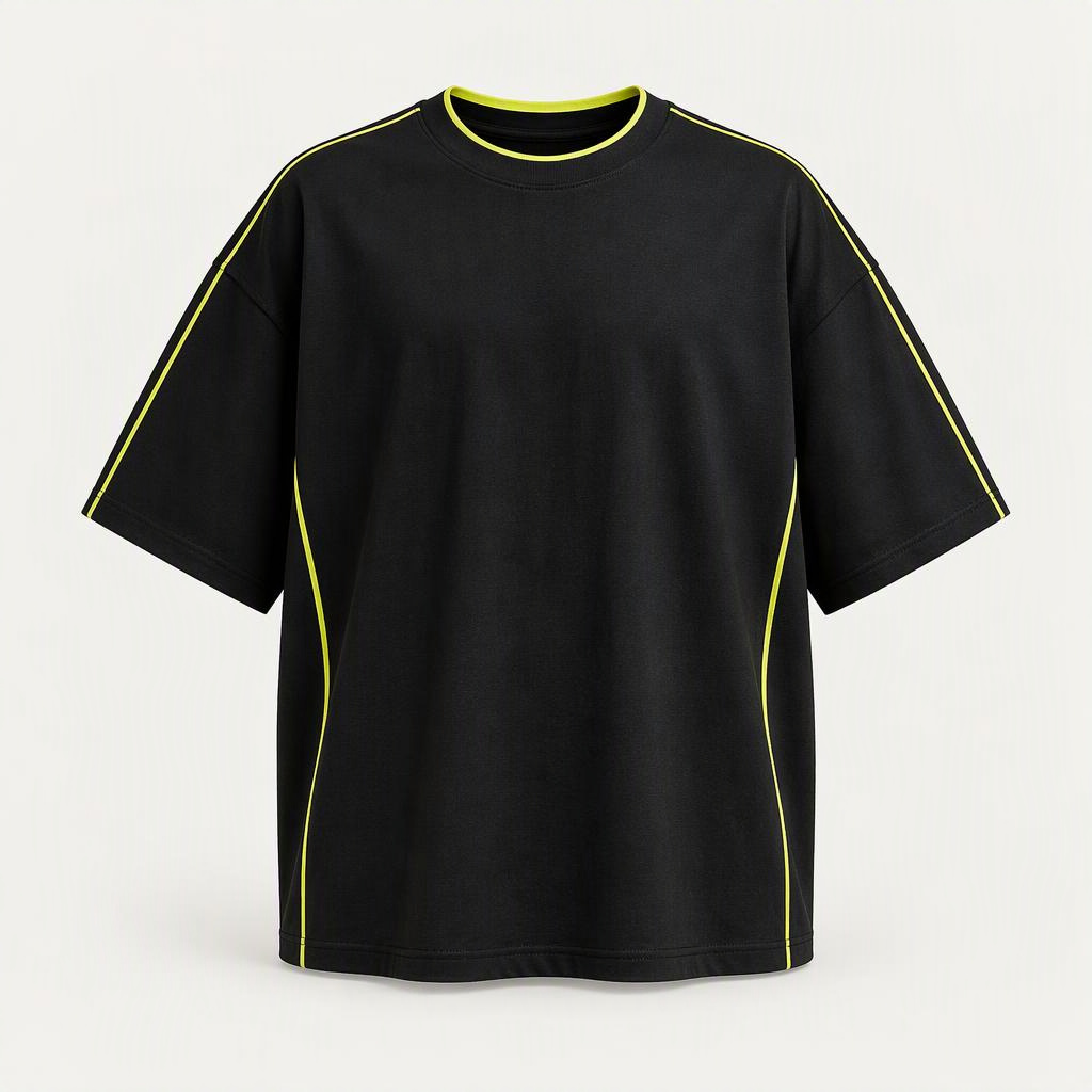 Boxy Tee „Volt Black“