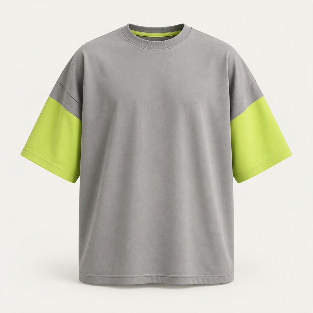 Boxy Tee „Fog Lime“